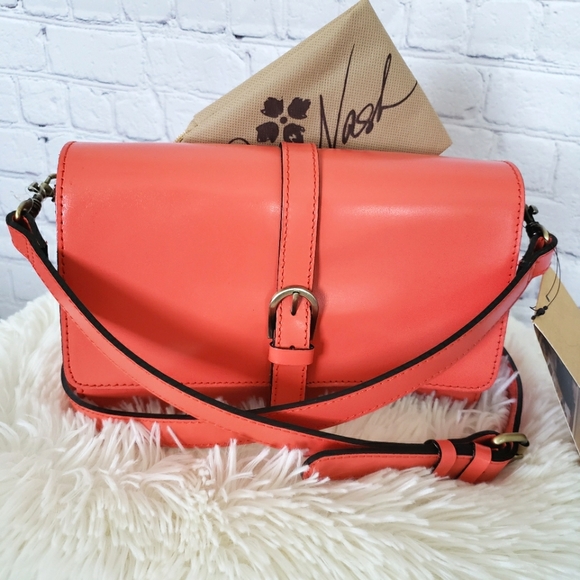 Patricia Nash Handbags - PATRICIA NASH Maribel Coral Leather Crossbody Handbag--NWT